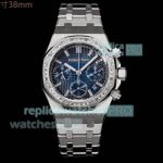 Swiss 1:1 Clone Audemars Piguet Royal Oak Ladies 7750 Watch Blue Dial Baguettes 